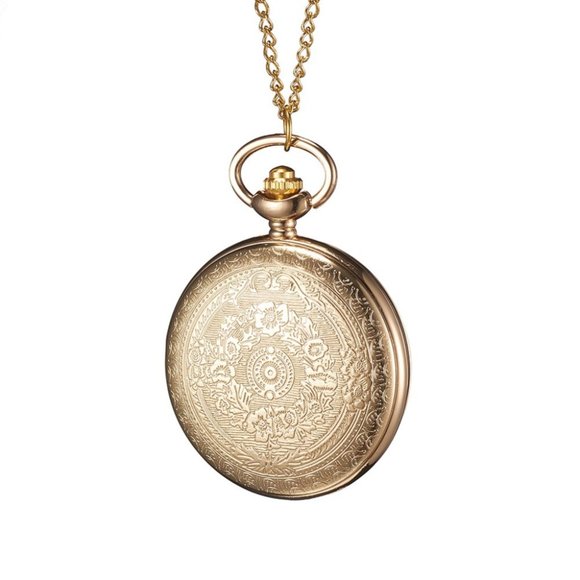 New To My Son engraved Pocket Watch on chain necklace - Picture 4 of 4